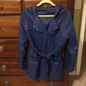 Old Navy rain slicker jacket Misses Small Blue